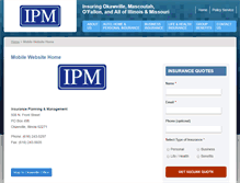 Tablet Screenshot of ipminsurance.com